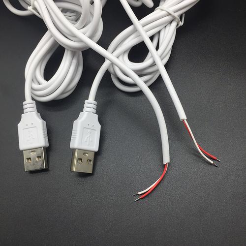 源头工厂环保单头a公usb线两芯上锡线 灭蚊灯高品质usb单头充电线
