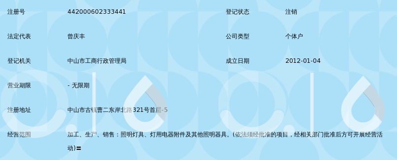 中山市古镇品泰灯饰厂