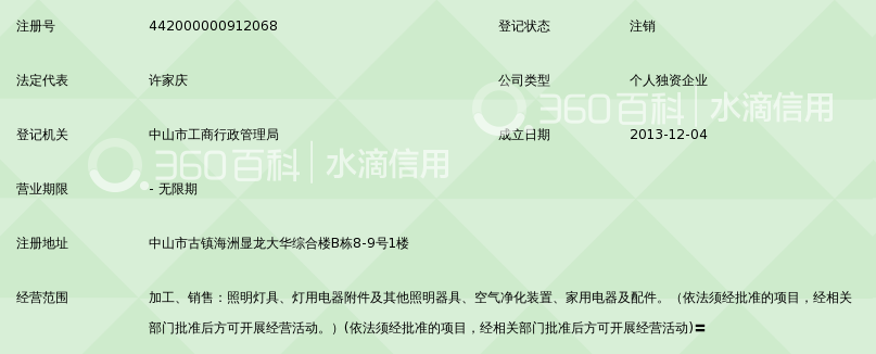 中山市逸达照明电器厂
